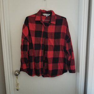 XXL Buffalo Plaid Button Down Flannel